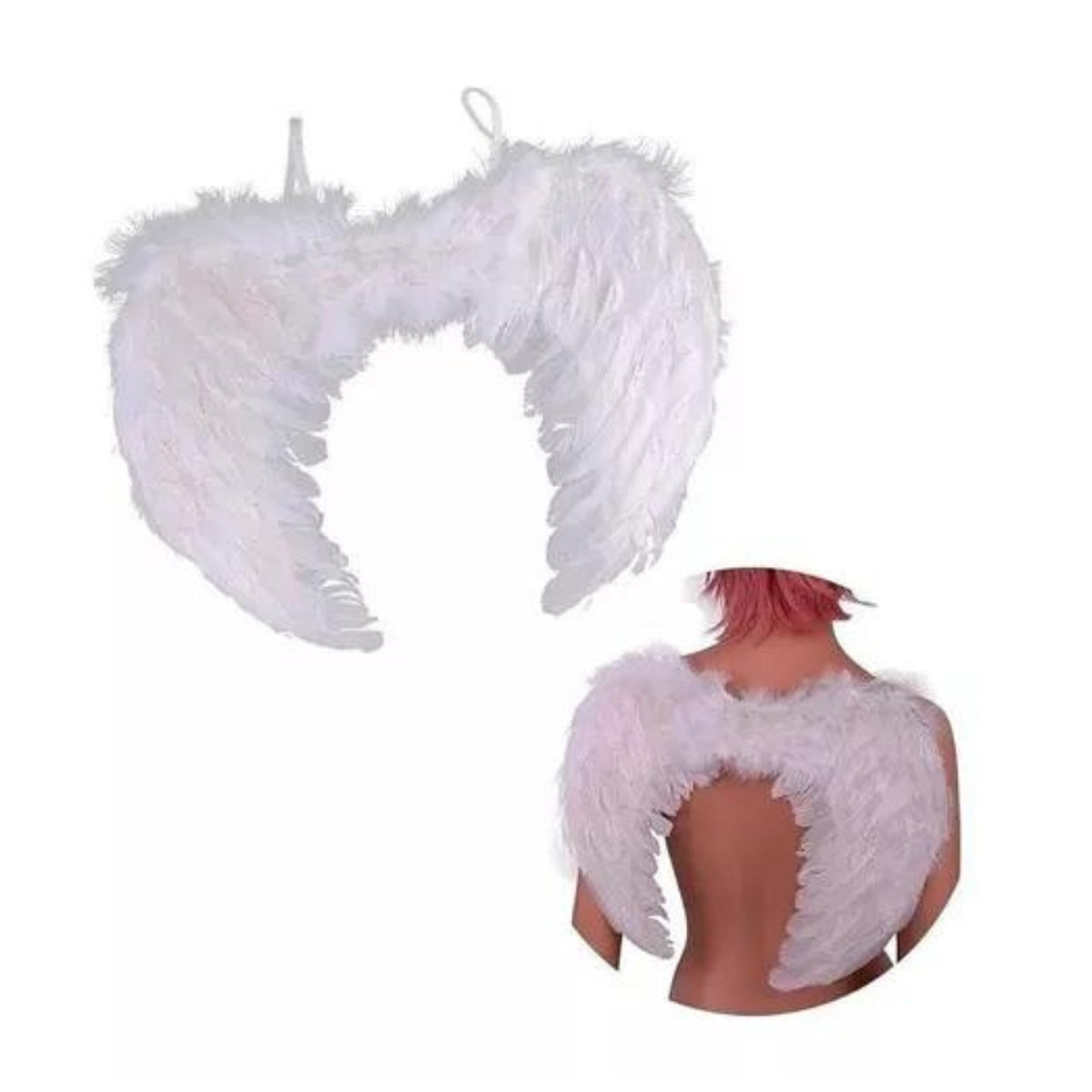 Asa de Anjo Branca - Fantasia - Kriat Asa de Anjo Branca - Fantasia - Kriat